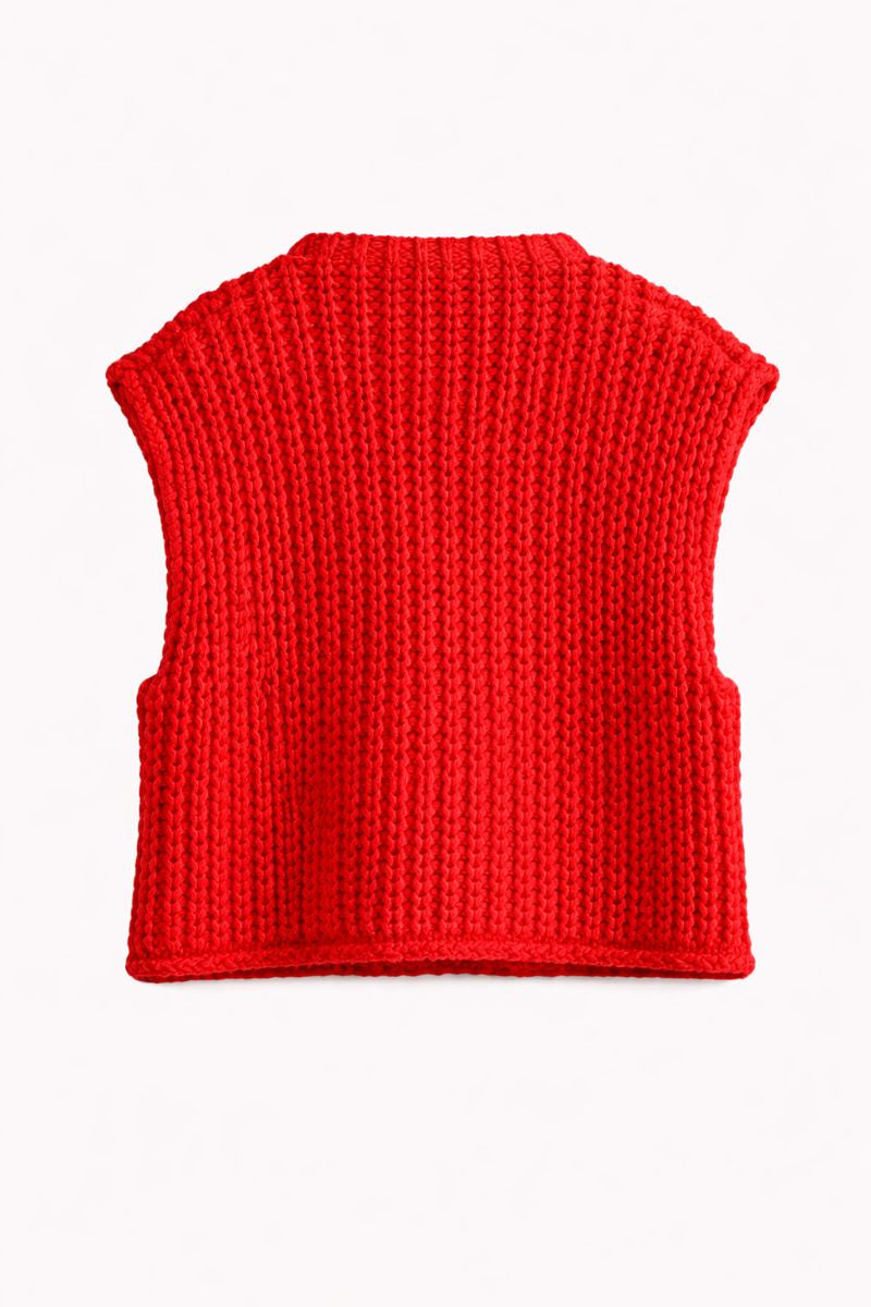 UNISHE mouwloos gebreid vest